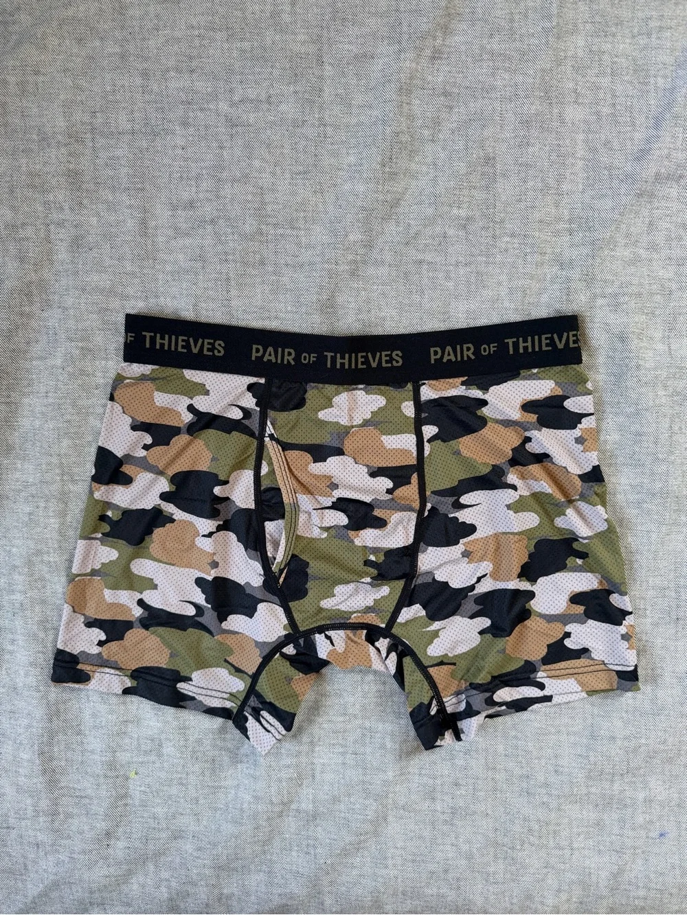 NWOT Pair of Thieves Men's Camo Boxer Briefs - Green Multi
